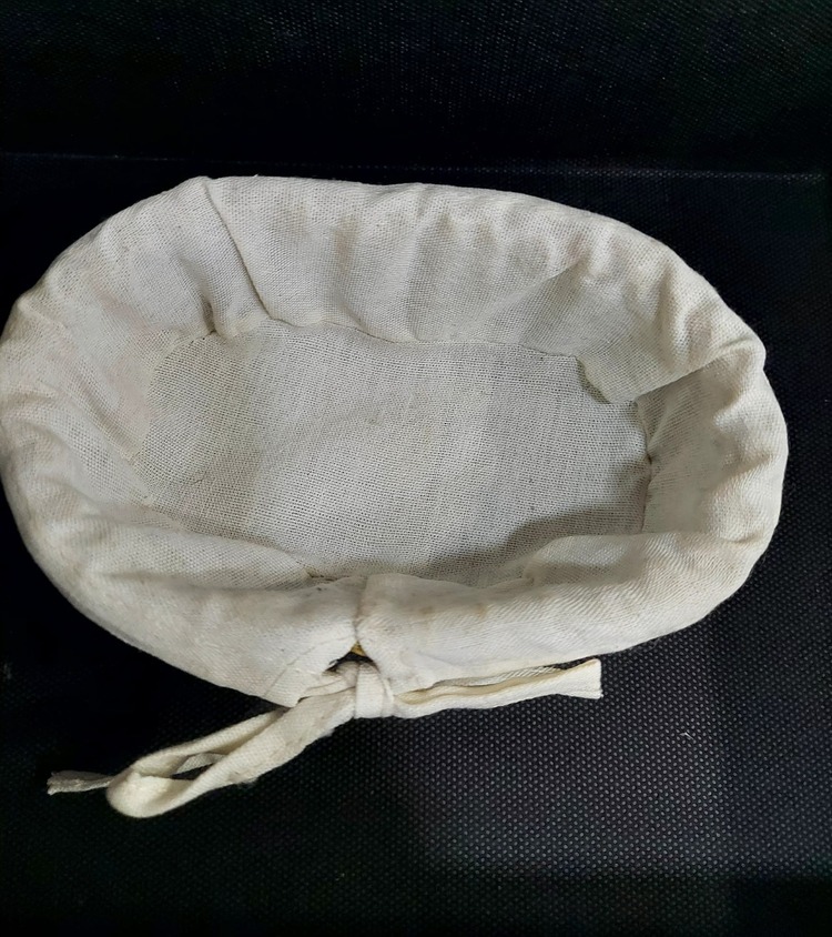 A05400317 Hasır Kumaşlı Sepet Oval 15x9cm Yükseklik 5cm Hediyelik Çevre Dostu 1 Adet