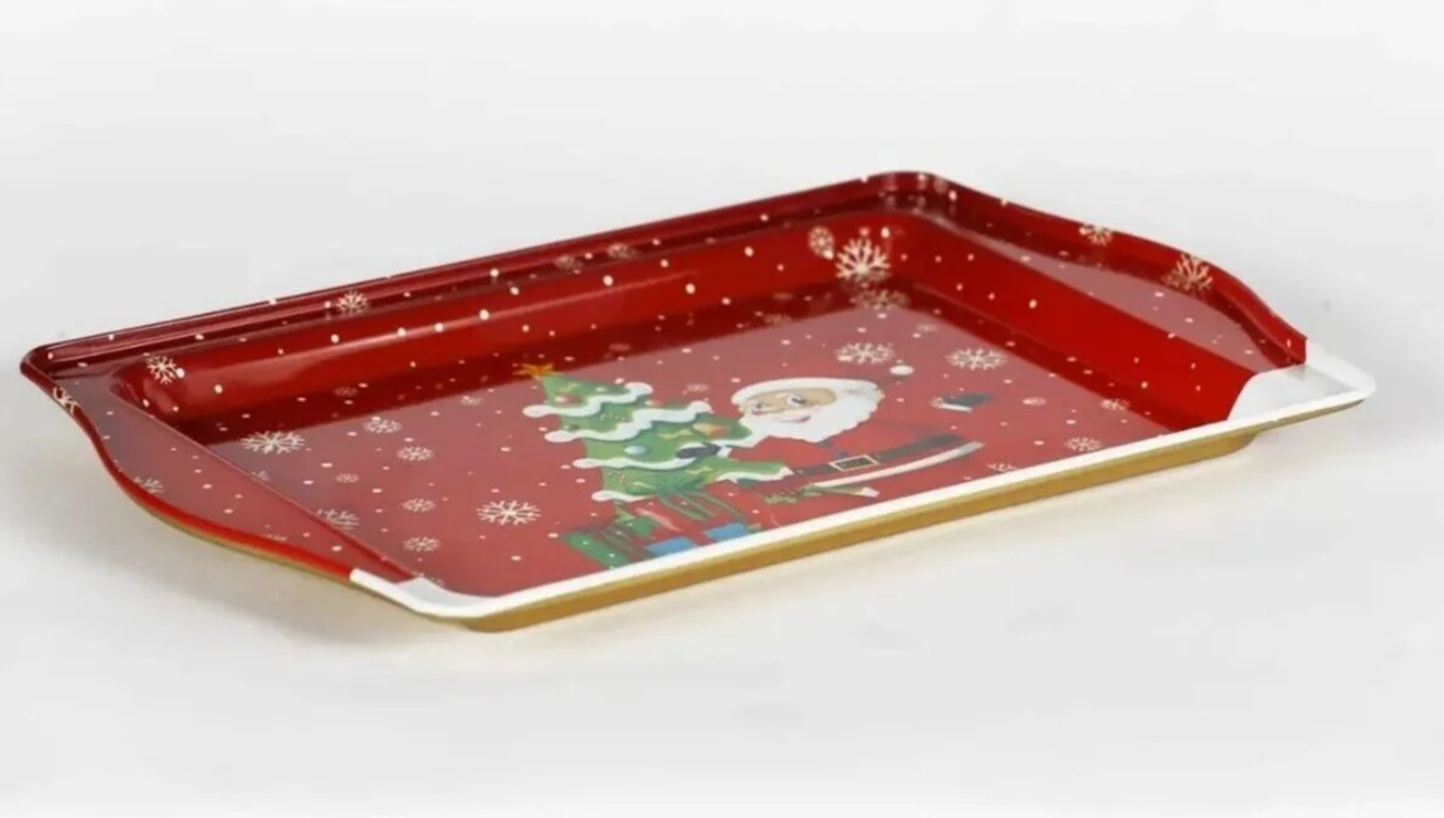 MTP70 Yeni Yıl Temalı Metal Tepsi 15,7x24,5cm Özel An Unutulmaz 1 Adet