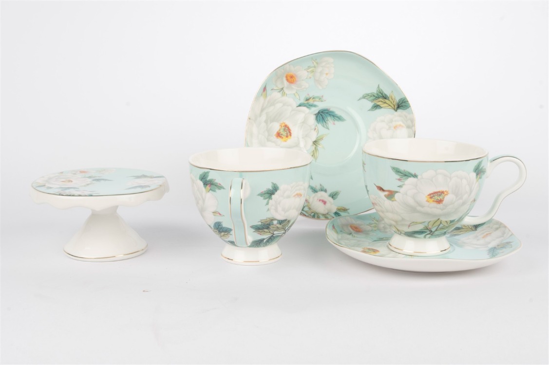 P376.137134 Celeste Garden 2li 5Prç Çay Fİncan Seti 210cc Mutfak > Fincanlar