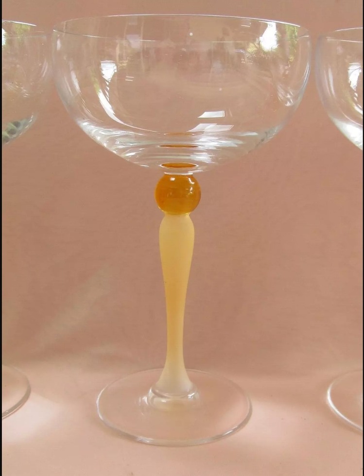 B9079271 Cristal D'arques Fraicher 11x17cm Renkli Dondurmalık Turuncu 6'lı Luminarc Cam