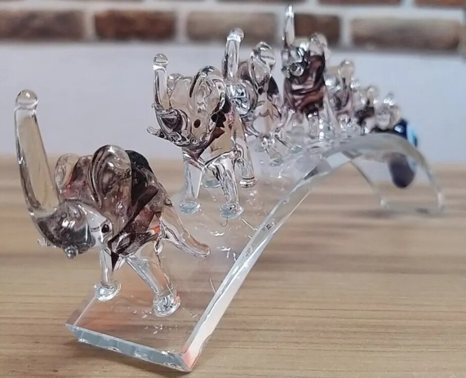 3900-AMT Kristal Murano Mor Filler Cam Nazarlık Nazar Boncuklu 22cm 1 Adet