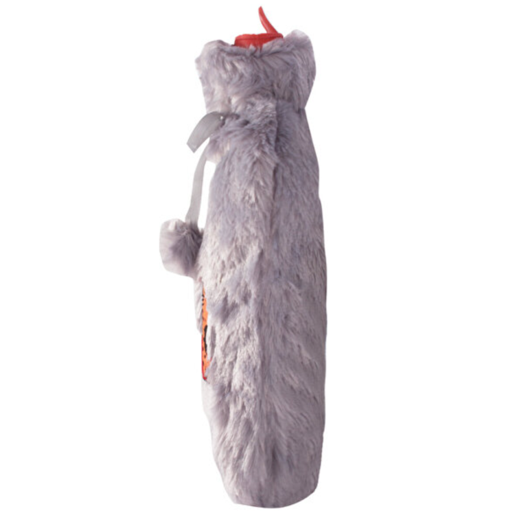 BGD10881013 Biggdesign Cats Gri Peluş Sıcak Su Torbası, Yumuşak Kılıf, 2 L, Kedili Tasarım