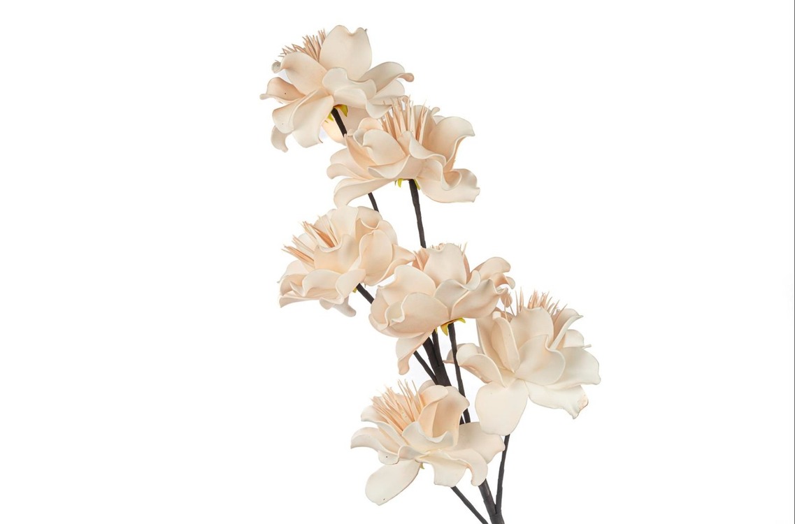 P264.369484 Krem Lilyum Yapay Çiçek 95cm Dekorasyon Gerçekçi 1 Adet