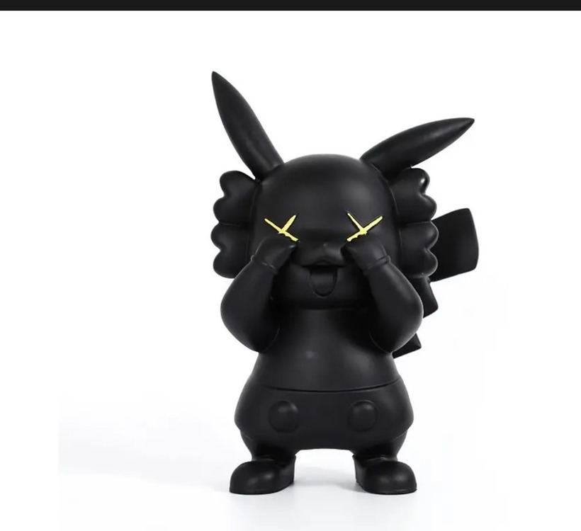 1PX-0668B Pikachu Black Decor 20x18x32cm Modern Komik Karikatür 1 Adet