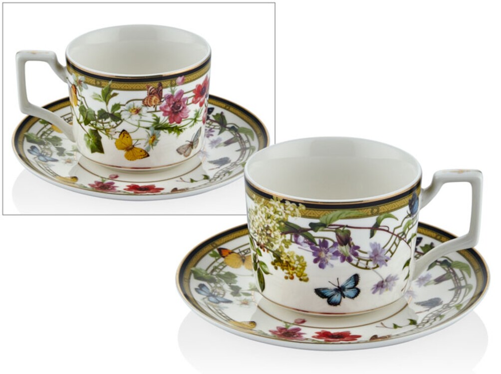 A1BSF-1900MG Muse Garden Çay Fincan 15x6,5cm Porselen Kelebek Tekli