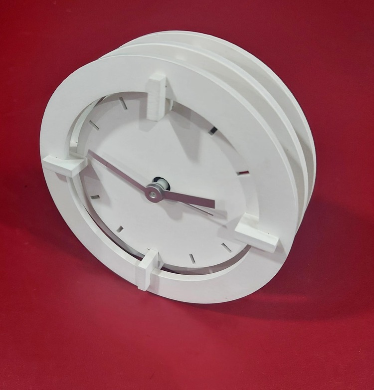  GP-0580 Giftpoint Ahşap Masa Üstü Saat Dekoratif Ev Dekorasyon 1 Adet