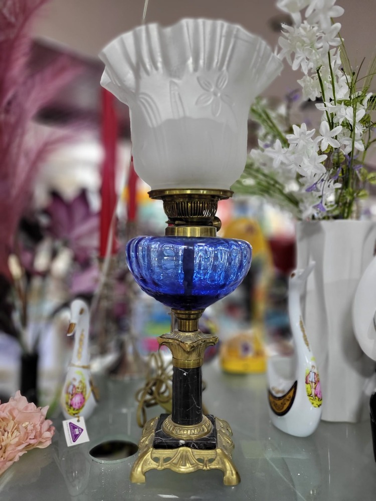 ATURLAMBEL Beyaz Siyah Lacivert Gold Renk Cam Metal Yuvarlak Lamba Ampullü Prizli 50cm 1 Adet