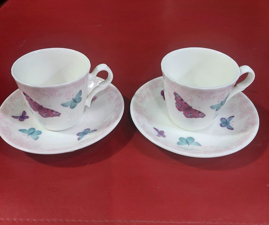 KADRKBKSTK Roy Kirkham Butterfly Türk Kahve 2'li Set Kadife Kutulu İngiliz England