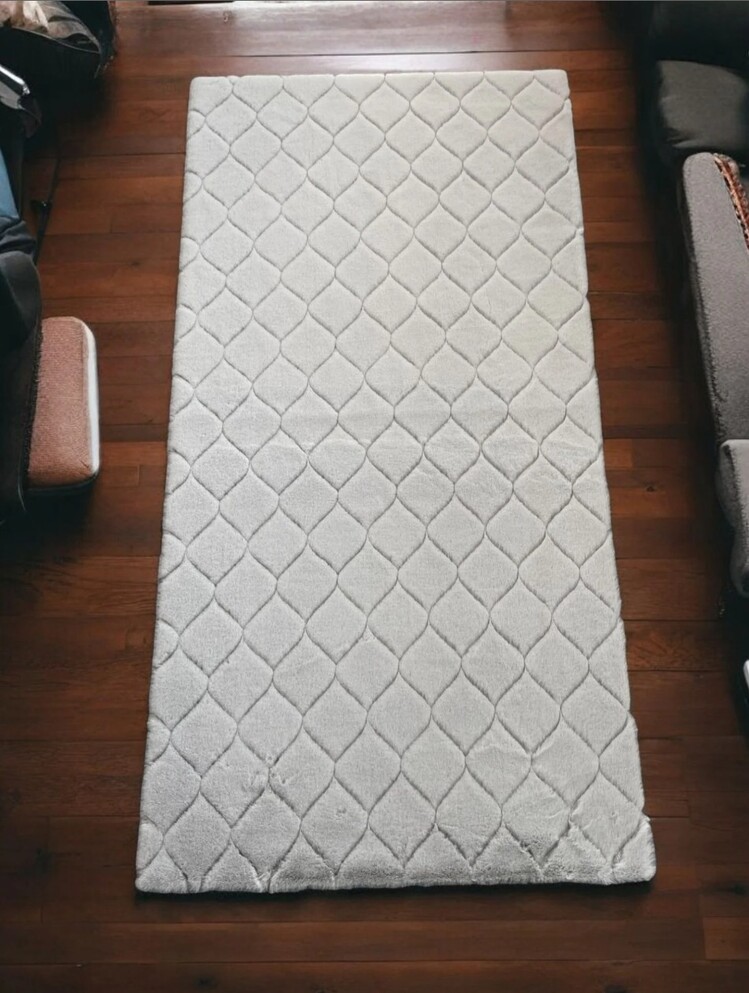 CD009_e2c128 Comfort Diamond No:2 | İpek Gri 75 x 150 cm