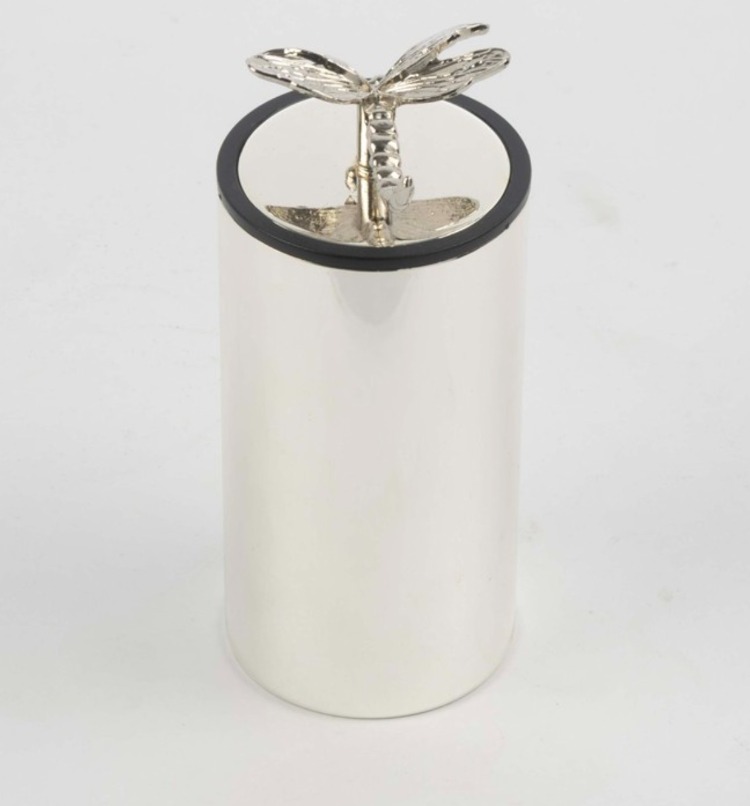 P350.118461 Silver Yusufçuk Detaylı Kürdanlık 10cm Butik Mutfak