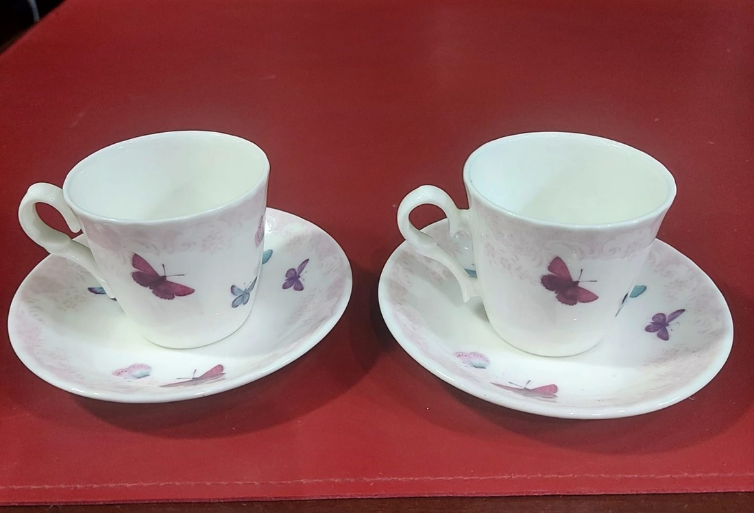 KADRKBKSTK Roy Kirkham Butterfly Türk Kahve 2'li Set Kadife Kutulu İngiliz England