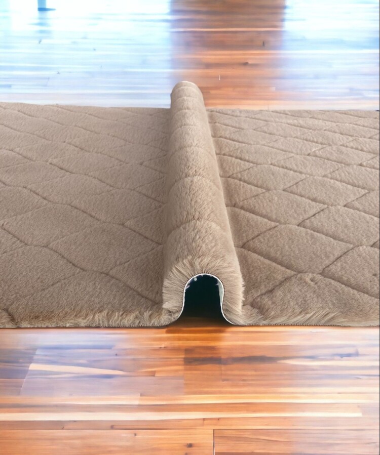 CD0014BANYO_72213 Comfort Diamond No:2 | Kahve 45 x 75 cm Banyo Halı