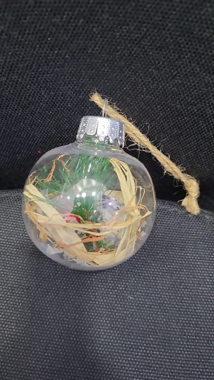 AB08LY86F1Q Asmalık Noel Süsleme Top Şeffaf Plastik Kırılmaz Doldurulabilir 1 Adet