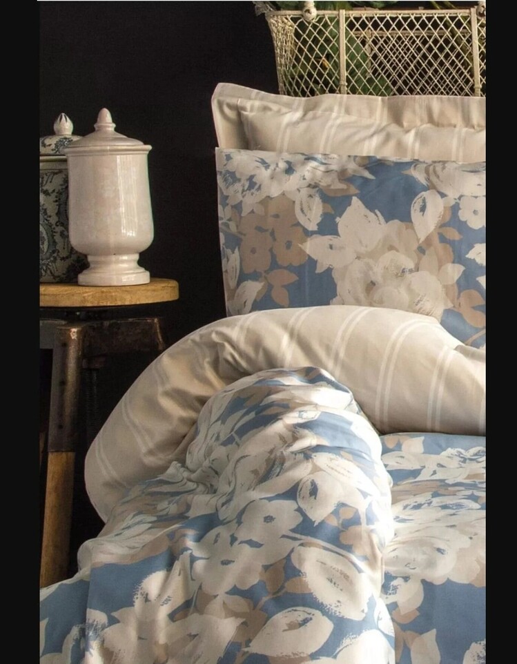 ISS-MAM-003268 İssimo Deco Rose 210TC (83 Tel) Pamuk Saten Çift Kişilik Nevresim Takım 1 Adet