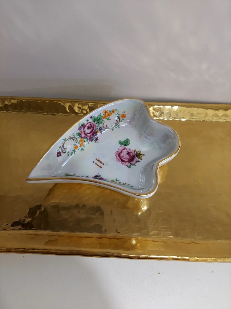 A2506 T. Limoges Şekerlik Lokumluk Kase 12x8,5x3cm El Yapım Porselen 1 Adet