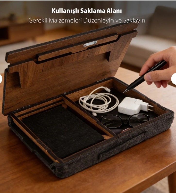 LS056 MİNDERLİ EĞİM AYARLANABİLİR MOUSEPAD LAPTOP SEHPASI çalışma odası