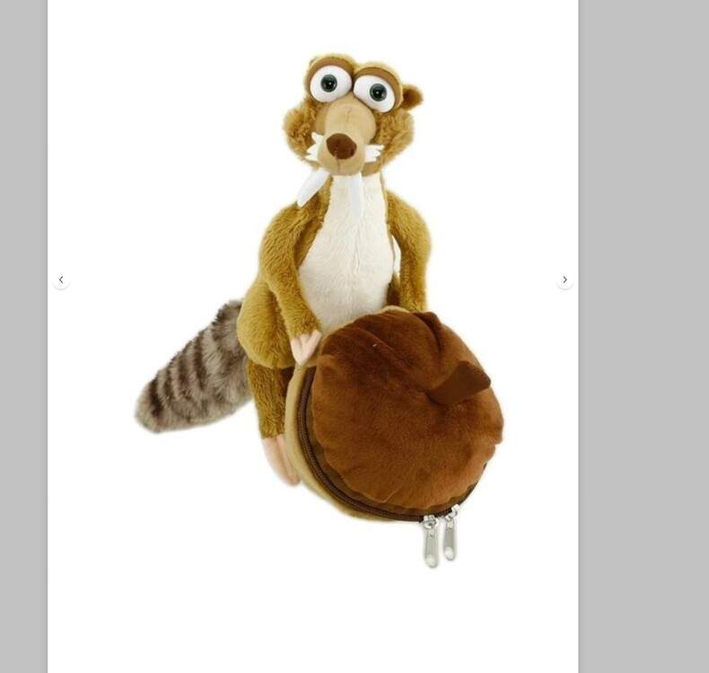  A1753028 Ice Age - Buz Devri Scrat Ve Hediyesi Peluş Oyuncak Çocuk