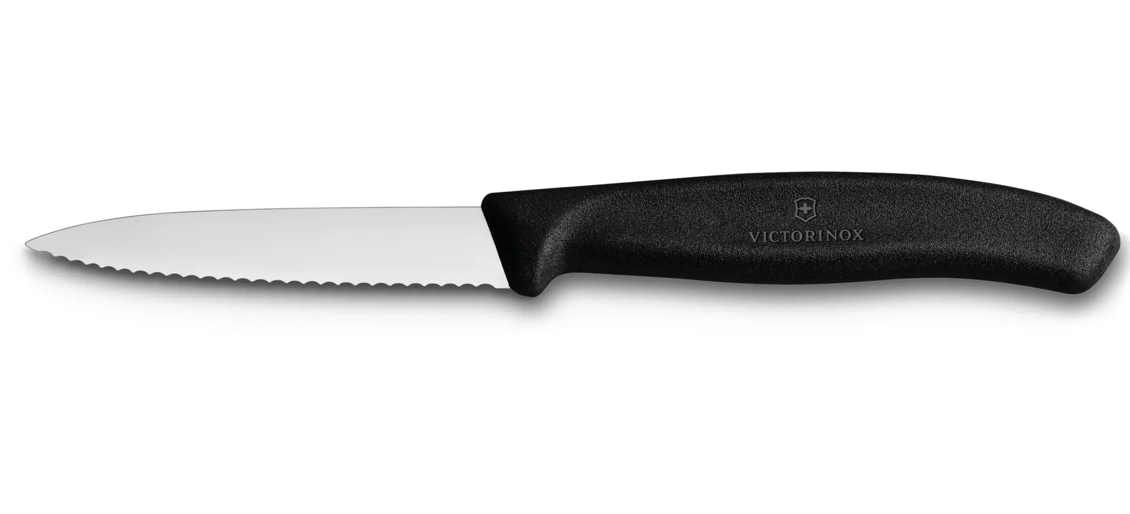 VT 6.7633 Victorinox 8cm Siyah Tırtıklı Soyma Bıçağı SwissClassic Mutfak 1 Adet
