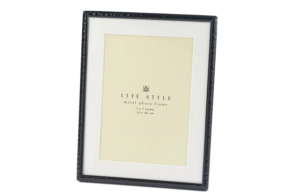 P158.364670 Benim Evim Moor Siyah Çerçeve 13x18cm Dekoratif Hediyelik 1 Adet 