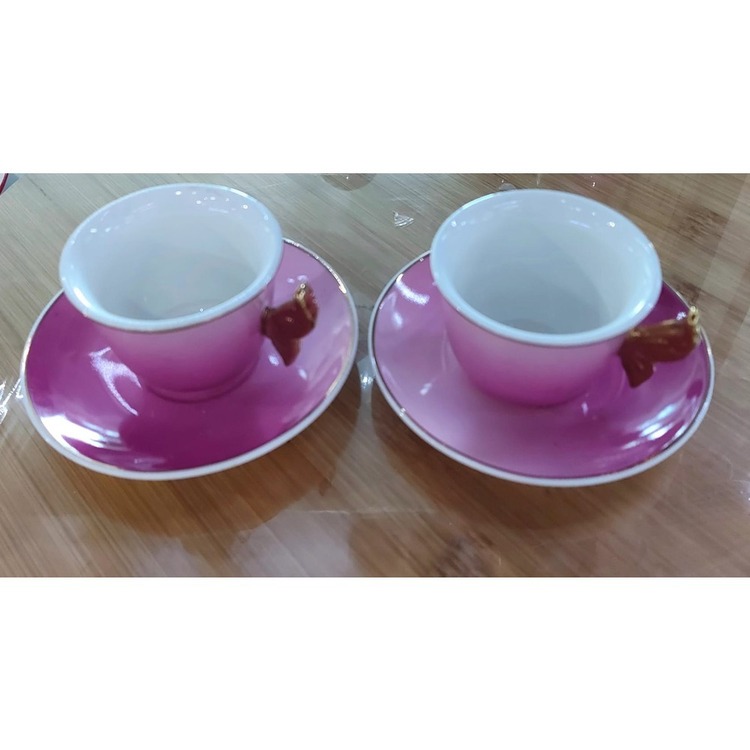2LIMIXP123.327248 Benim Evim Papiyon 2'li Kahve Fincan Seti Sofra Mutfak Porselen 80cc Rastgele