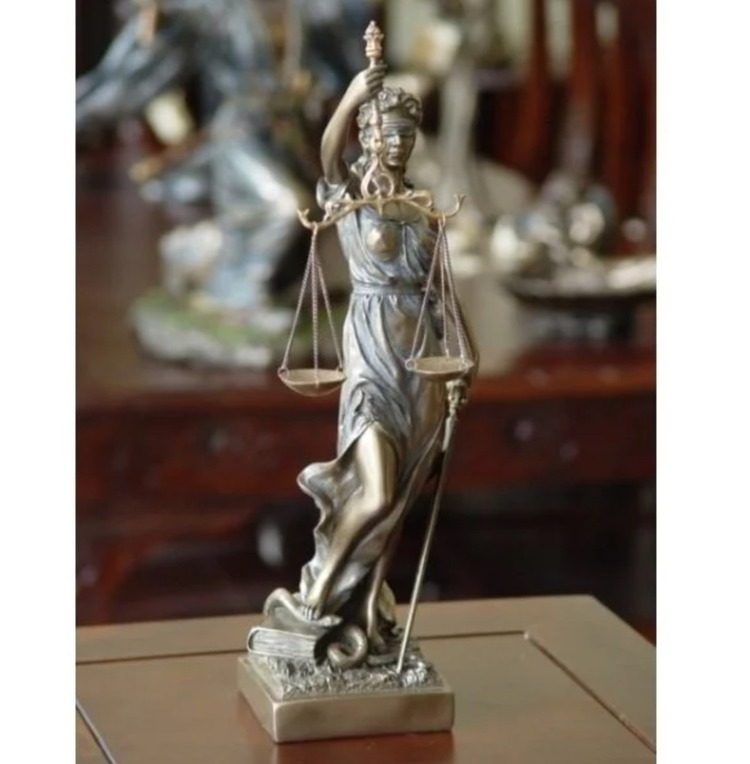 WU71832A4 Wise Adalet Biblo 12x11x33cm Bereket Veronese Hediyelik Themis 1 Adet