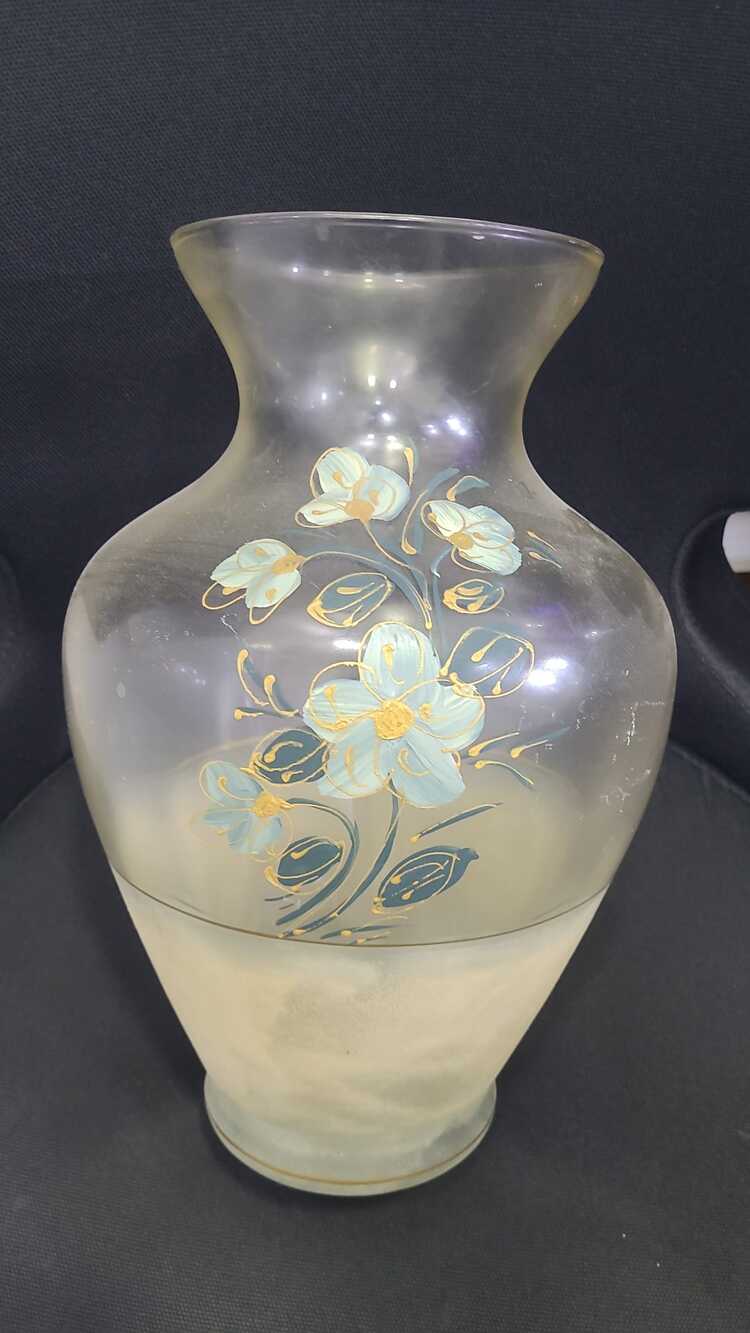 D193418092025 Cam İtalyan El Yapım Vazo Büyük 33cm 1 Adet