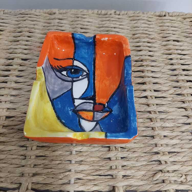 JJALE184322102025 Küçük Küllük El Yapım Seramik 11x8