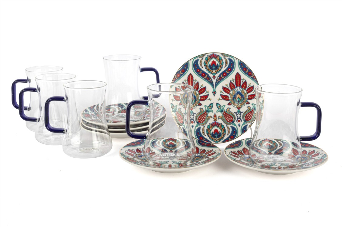 P366.121669 Royal ıkat 6lı Çay Seti 180ml MUTFAK FİNCANLAR
