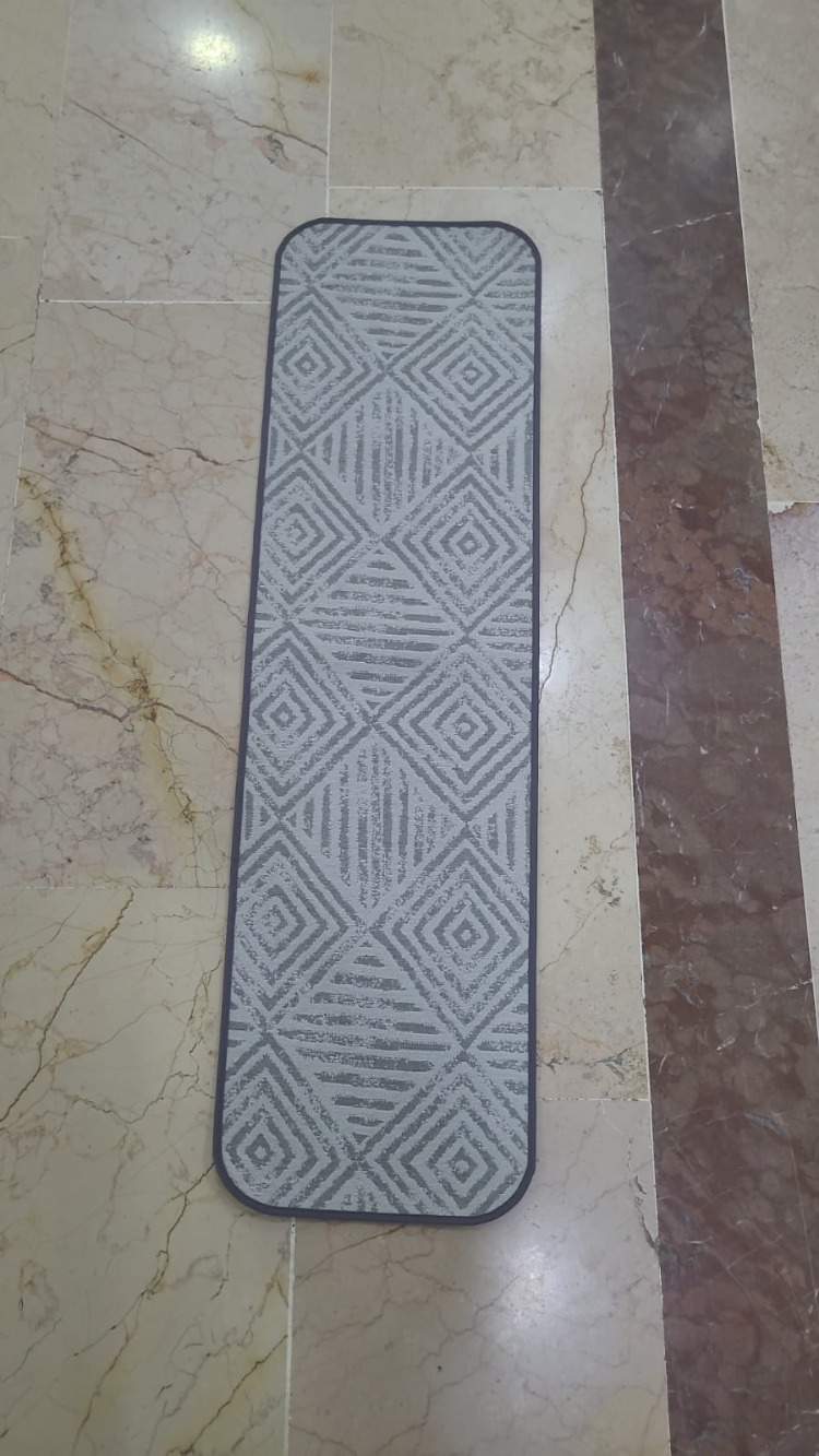 100X28JAKARAGNO1BANYO 100X28CM Jakar Halı | No:1 Açık Gri Banyo Halı