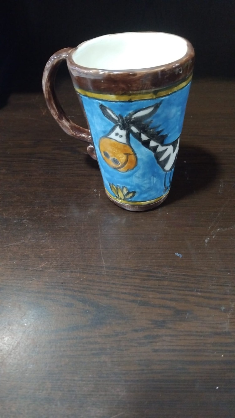 C131307032026 seramik büyük kupa el yapımı 7,5X11CM 1 adet