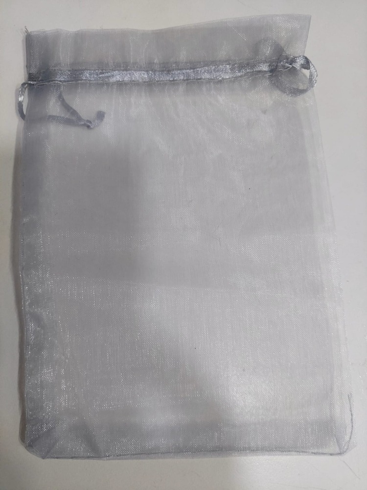 TEKLIC8816 Gri Boy 18x12cm Tül Kese Şeffaf Hıdırellez Takı Altın İçin Düğün Davet 1 Adet