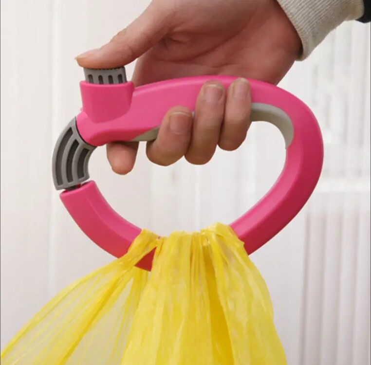 CWY143080 Mor 1 adet İşten Kurtarma Plastik Market Çantası Taşıyıcısı - Kolay