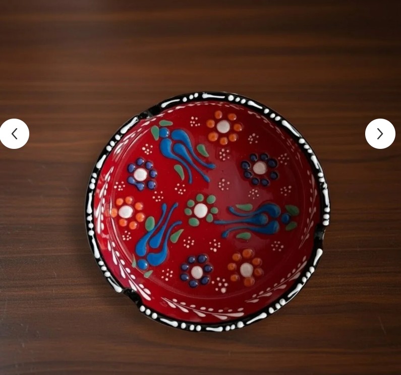 A1041556813 SERAMİK KÜLLÜK, EL YAPIMI SERAMİK KÜLLÜK, HAND MADE CERAMİC ASHTRAY, DEKORATİF
