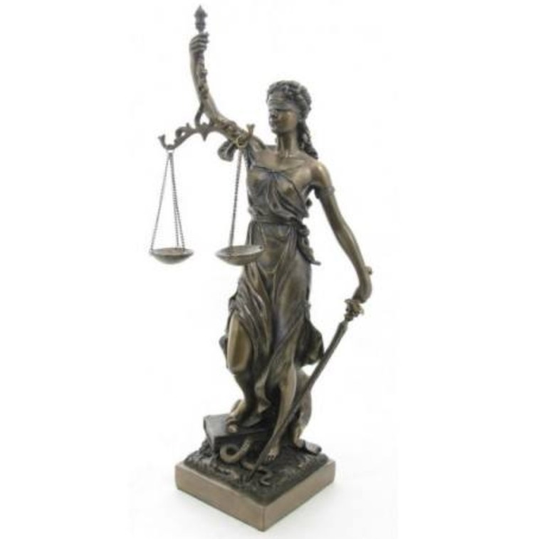 WU71832A4 Wise Adalet Biblo 12x11x33cm Bereket Veronese Hediyelik Themis 1 Adet