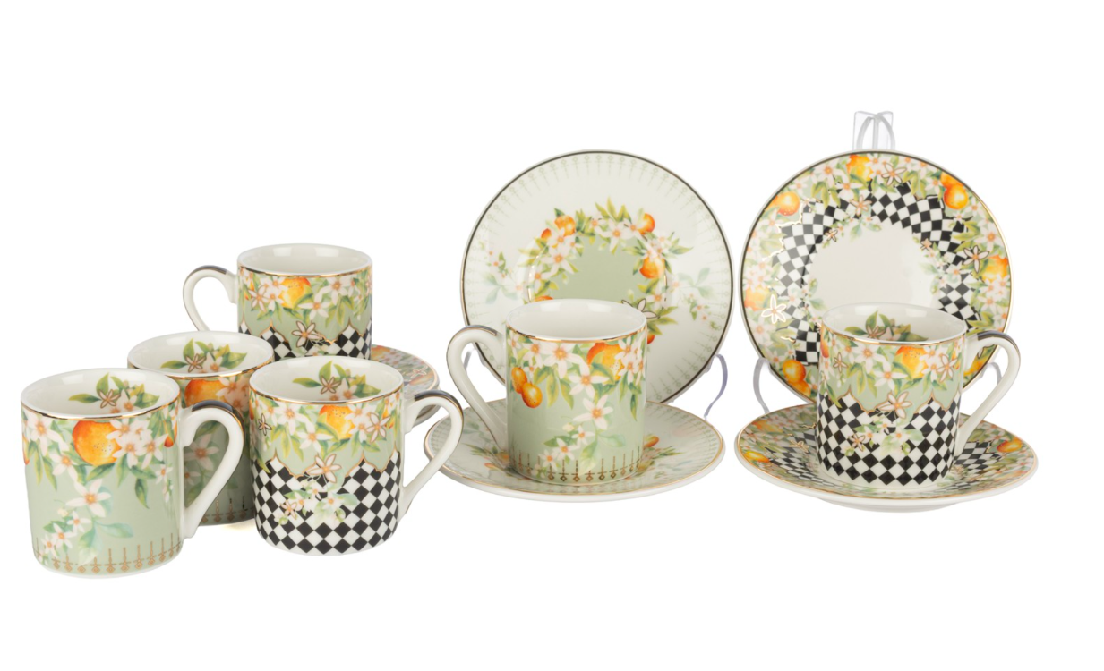 P123.123984 Arancia 2 Asorti 2'li Kahve Fincan Seti 90cc Butik Mutfak