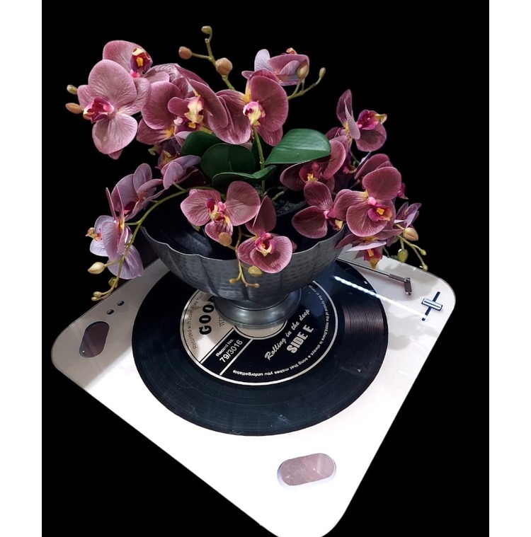 1DEP-22601L Hammer Eskitme Siyah Büyük Dekoratif Kase 31x31x22cm 1 Adet