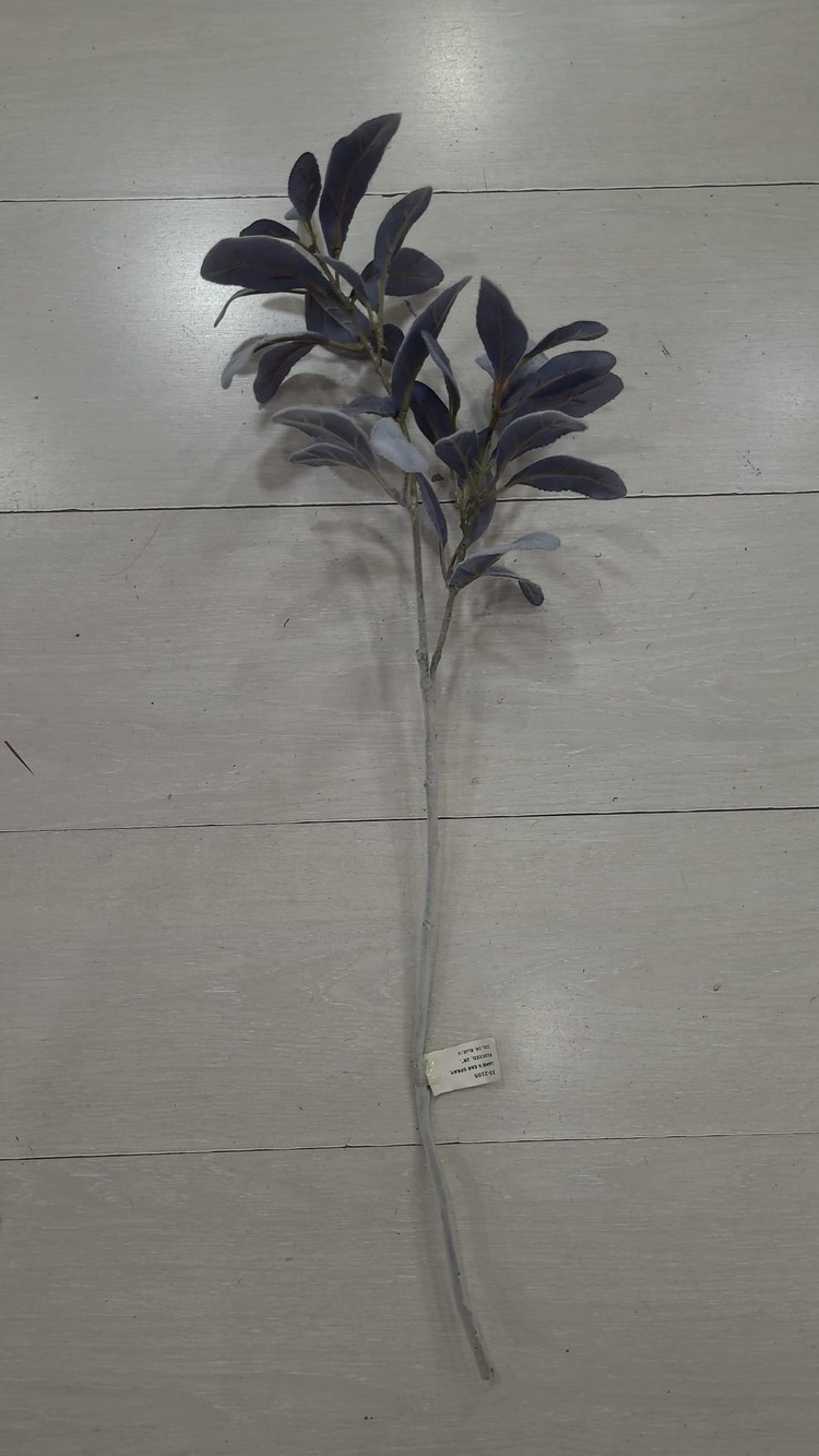 33-2105 Yapay Çiçek Kuzu Kulağı Lamb's Ear Spray Flocked 28inch Dark Blue 1 Adet
