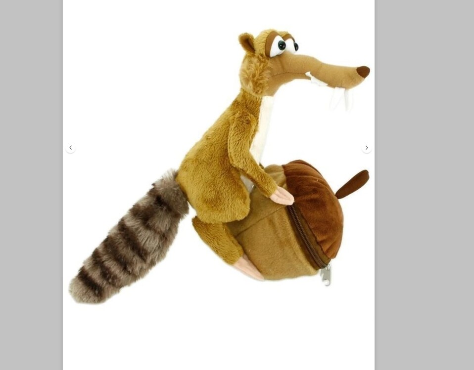  A1753028 Ice Age - Buz Devri Scrat Ve Hediyesi Peluş Oyuncak Çocuk