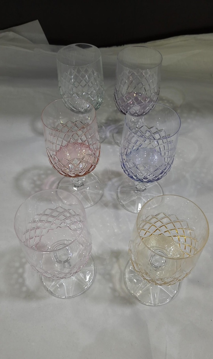 1250BCLCBDKHSU Bohemia Crystal Leonarte Casa 2'li Baklava Rastgele Kahve Yanı Su Bardağı