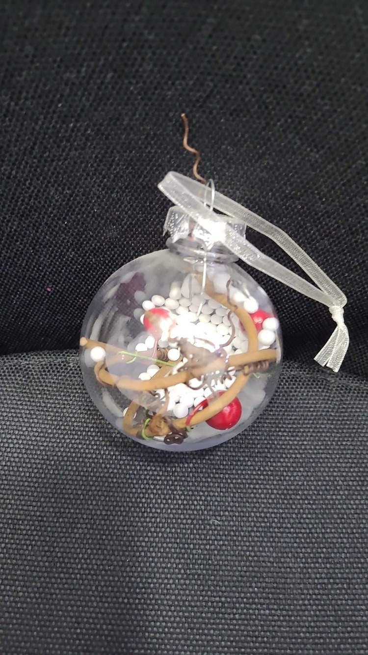 BB08LY86F1Q Asmalık Noel Süsleme Top Şeffaf Plastik Kırılmaz Doldurulabilir 1 Adet