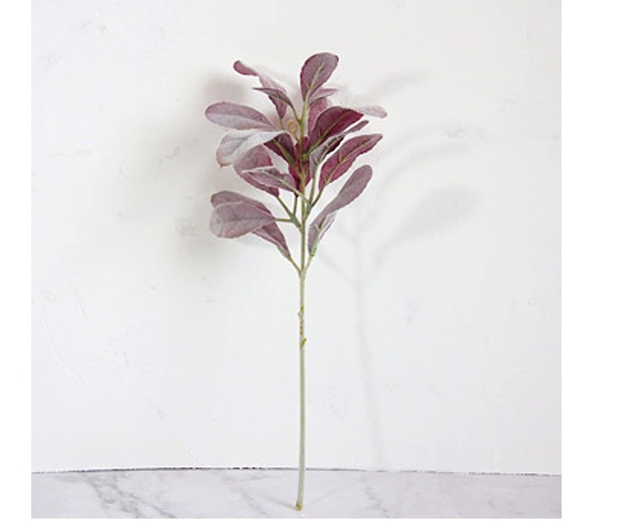 B33-2105 Yapay Çiçek Kuzu Kulağı Lamb's Ear Spray Flocked 28inch Brown 1 Adet