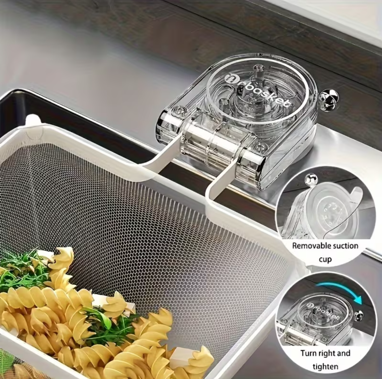 MK255302 1 beyaz filtre + 50 filtre şeridi Güçlü Emişli Mutfak Lavabo Süzgeci