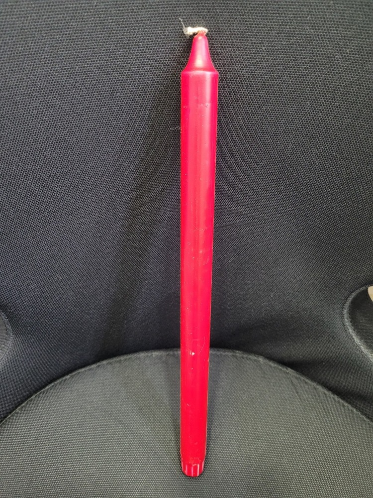 A192C6 34cm Kırmızı Şamdan Gerçek Mum Fitilli Dev Ev Dekorasyon Kadın 1 Adet