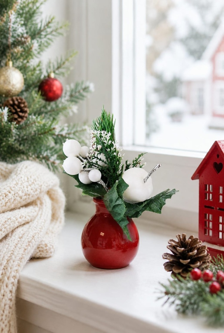 ZER10 NOEL yapay çiçek 20cm