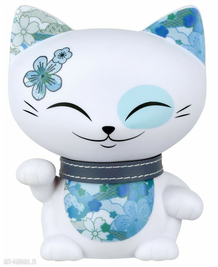 353330 Kimmidoll Mani Şanslı Kedi Çiçek Figür 11cm Lucky Cat Mutluluk Sevgi 1 Adet