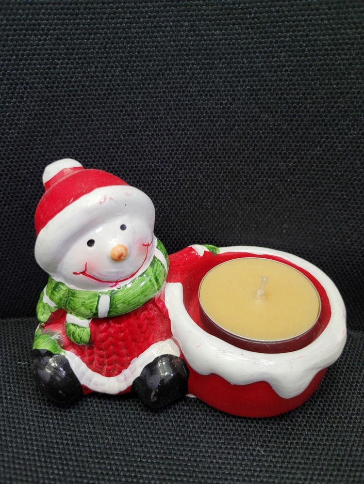 AGP-2917 Giftpoint Noel Yılbaşı Poliserin Mumluk Tealightlı 10cm 1 Adet