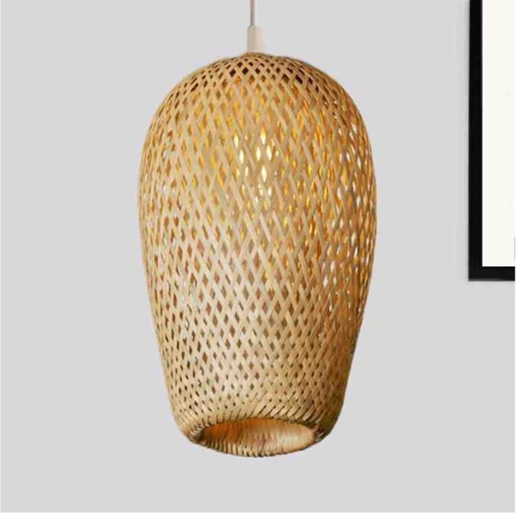 00005M8DAB Sole Bambu Avize Rustik Doğal Bohem Tekli Sarkıt Elektrik