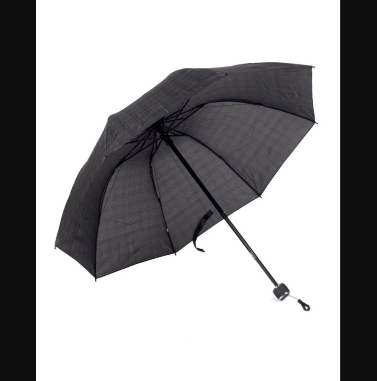 RW-023002  High Quality Umbrealla Siyah Ekose Unisex Şemsiye Manuel Katlamalı Çanta Tip Rüzgar