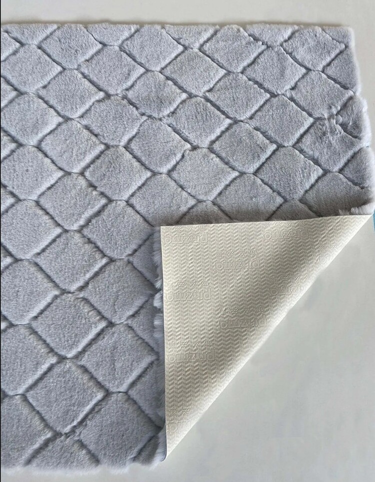 CD009 Comfort Diamond No:2 Ipek Gri 75x110 Stil Home Gri Beyaz Özel Ebat Avantajlı Silinebilir