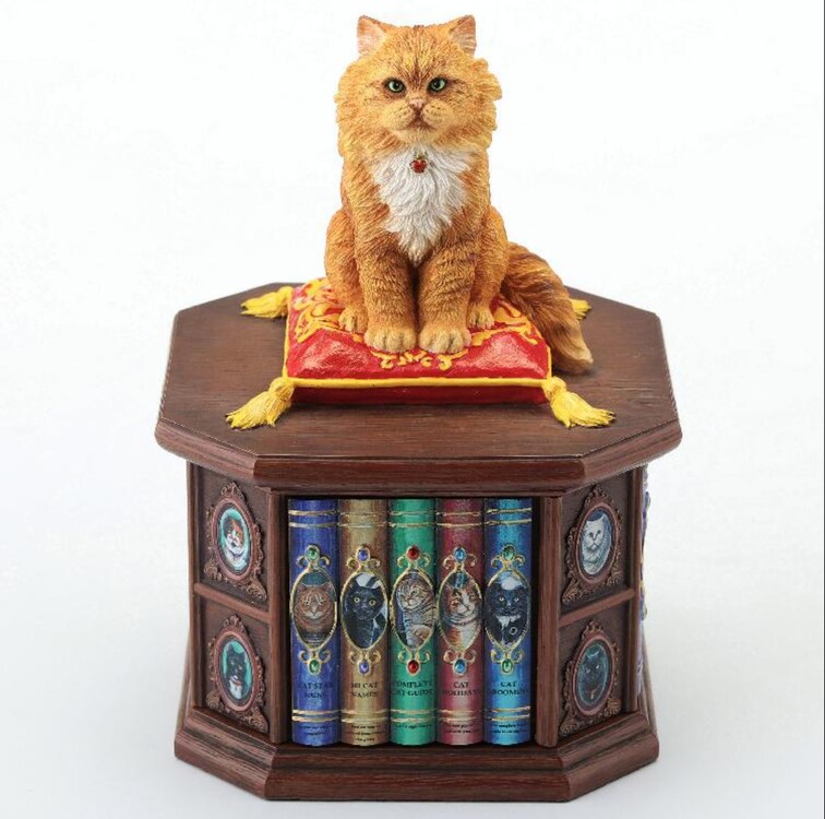 WU78212AA Veronese Wise Hayvanlar Alemi Kütüphaneci Kedi Biblo Hediyelik 1 Adet